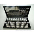 42 pcs stainless steel cutlery set with wood box
